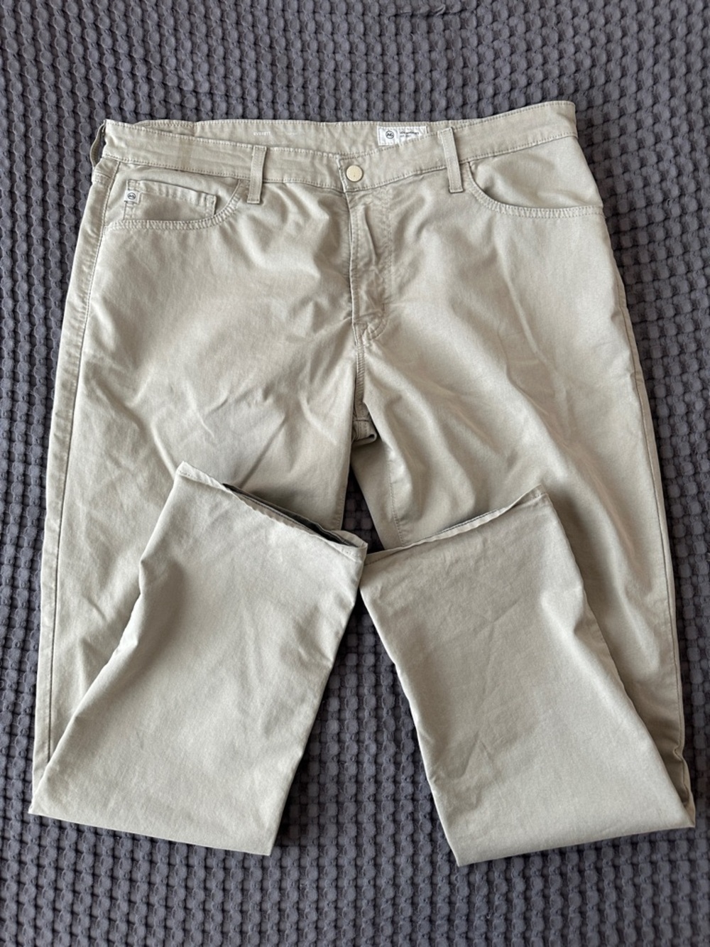 AG khaki Slim Straight Pants